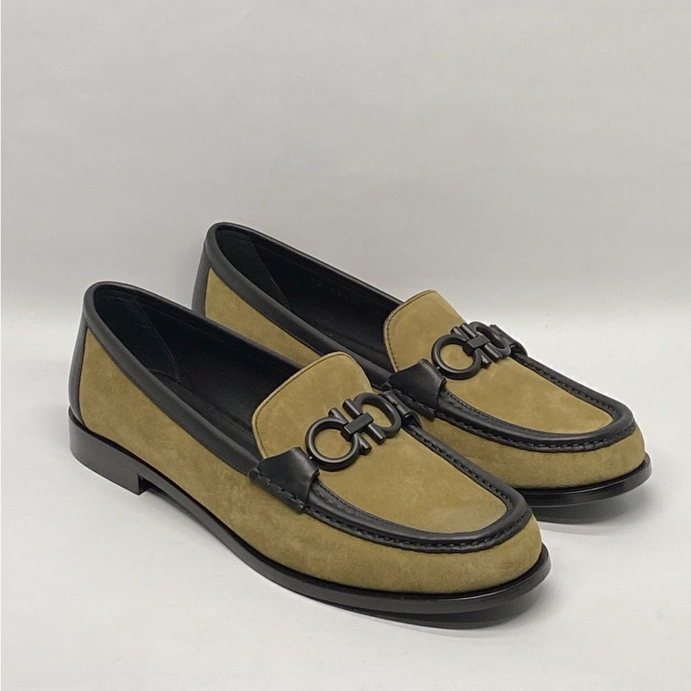Salvatore Ferragamo Suede Bit Loafers size 10